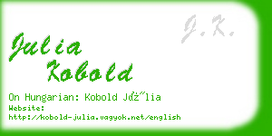 julia kobold business card